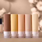INSFIT Travel Bottles for Toiletries, TSA Approved 3oz Travel Size Toiletries, BPA Free Leak Proof Squeezable Silicone Tubes Travel Essentials for Shampoo Conditioner Lotion Soap