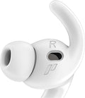 Proof Labs 4 Pairs for AirPods Pro 3 Ear Hooks Covers [Added Storage Pouch] Anti Slip Ear Tips Accessories Compatible with Apple AirPods Pro 3rd Generation (White)