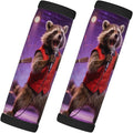 2 Pack Luggage Handle Wrap with Travel Tags - Non-Slip Protective Cover Soft Handle Grips Covers for Suitcase(Funny Red Pandas)