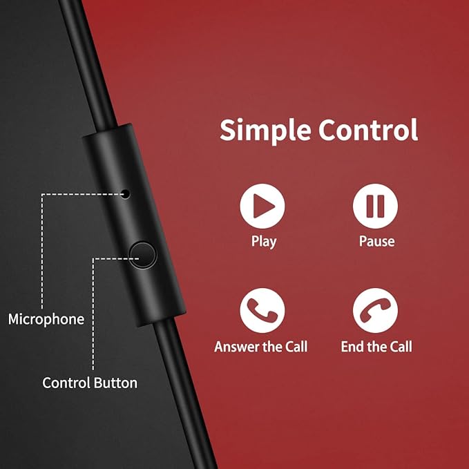 OneOdio A71 Hi-Res Studio Recording Headphones - Wired Over Ear Headphones with SharePort, Monitoring Mixing Foldable Headset with Stereo Sound, 3.5/6.35MM Jack for PC Computer DJ Guitar-Red
