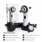 Michael Todd Beauty Soniclear Allure 2026 Reader’s Choice Award Winner Facial Cleansing + Exfoliation Brush System with Antimicrobial Protected Bristles, 4 Speeds, Serum Infusion Head + Travel Case