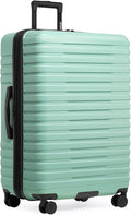 U.S. Traveler Boren Expandable Hardside Rugged Travel Luggage with 8 Spinner Wheels, Mint, Checked-Large 30-Inch