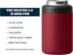 YETI Rambler 12 oz. Colster Can Insulator for Standard Size Cans, Harvest Red