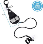Lewis N. Clark Adjustable Latex Clothesline For Hotel Travel, Camping + Laundry Room, No Safety Pins Needed, Small Enough To Store In Laundry Basket, Backpack, Or Camping Gear