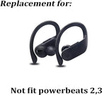 Replacement Eartips Silicone Earbuds Buds Set for Powerbeats Pro Beats Wireless Earphone Headphones,4 Pair (Black)