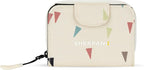 Sherpani Barcelona, Nylon Bifold Zipper Pocket Wallet for Women, Travel Bag, RFID Protection