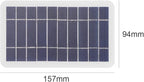 5V High Power USB Solar Panel Outdoor Waterproof Hike Camping Portable Cells Battery Solar Charger for Mobile Phone, White & Black