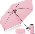 Compact Travel Umbrella with Case - Mini Umbrella for Purse, Small Lightweight &Tiny Design Perfect for Parasol Outdoor Sun&Rain Umbrellas