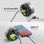 LE LED Camping Lantern Rechargeable, 410LM, 5 Light Modes, Power Bank, Waterproof, Mini Flashlight with Magnetic Base for Hurricane Emergency, Outdoor, Hiking, Home and Car