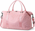 Travel Duffle Bag, Weekender Travel Bag Men Small Gym Bag for Women, Hospital Bag for Labor and Delivery, Overnight Bag Luggage Bag with Trolley Sleeve, Airplane Travel Essentials for Flying(Pink)