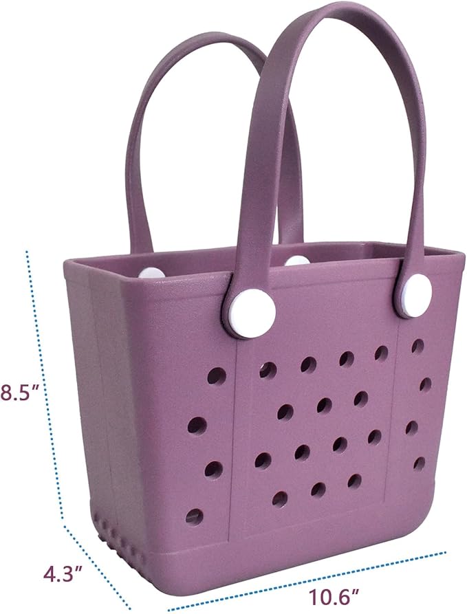 Lightweight Extra large Rubber Beach Bag Small mini Tote Bag for Gym Waterproof medium Open Handbag for Pool Sports