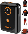 5V 2A Power Bank for Heated Jacket, Heated Vest Battery Pack 10000mAh Portable USB Charger, Power Pack for Heated Stadium Seat Chair, Mobile Phone Charger for iPhone Android with Built-In Cable Fast