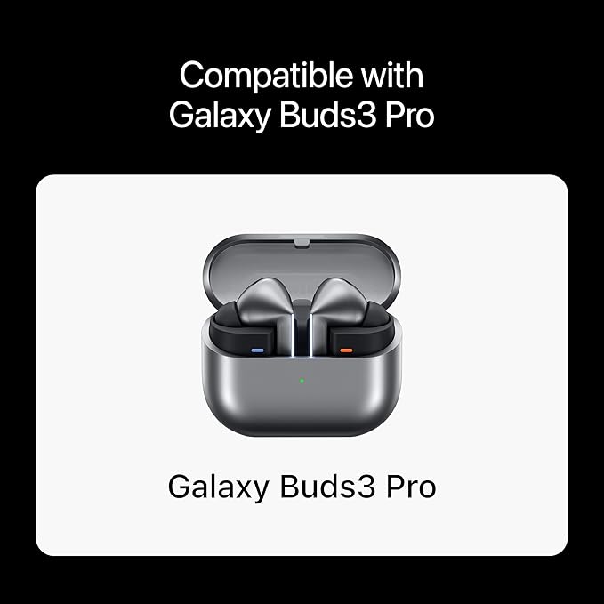 Premium Multi-Flange Eartips for Galaxy Buds3 Pro (Black, Mixed(SML)) – Always Fits, Never Slips
