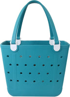 Lightweight Extra large Rubber Beach Bag Small mini Tote Bag for Gym Waterproof medium Open Handbag for Pool Sports
