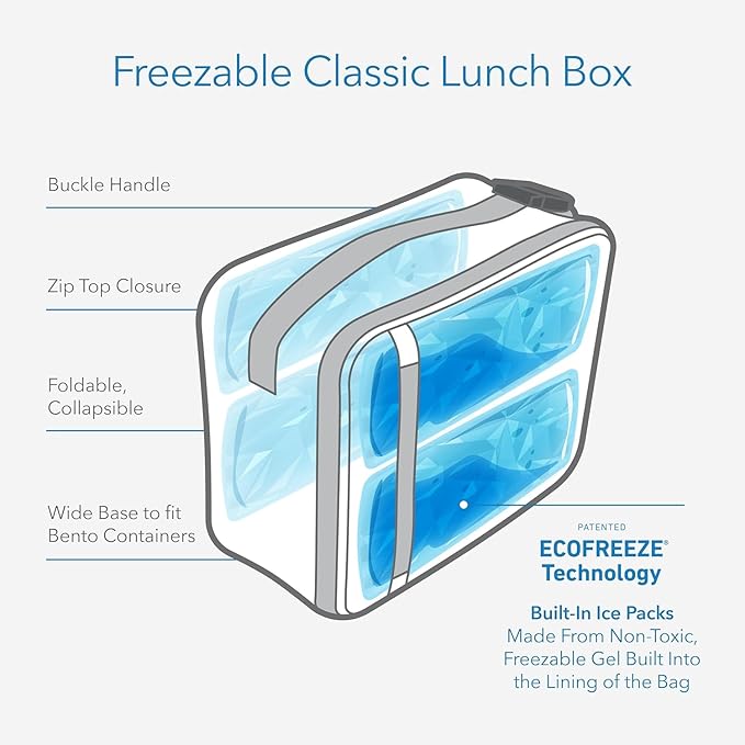 Packit, Lunch Box Freezable Classic Rainbow Sky