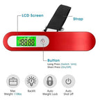 Luggage Weight Scale, 2pcs Digital Luggage Scale Hand Luggage Electronic Scale Portable Electronic Scale for Travelers Handheld Scale 110 Lbs,for Travel(Gold)
