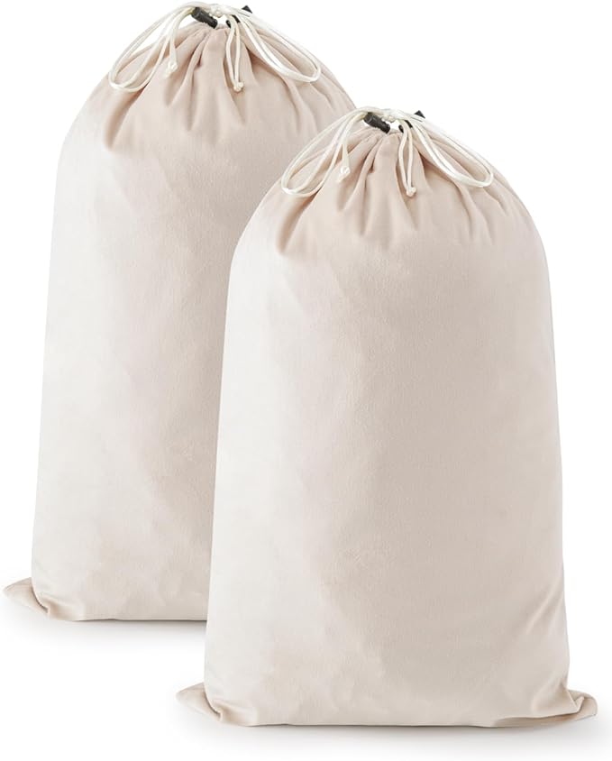 2 Pcs Shoe Bags for Travel, 21.2"x13.3" Large Boot Bags for Cowboy Boots, Washable Velvet Dust Bag with Drawstring for Dress Shoes, Handbags and Clothing, Suitable for Travel and Home Storage