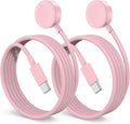 2Pack for Apple Watch Charger Cable, 3FT USB C to Magnetic Wireless Fast i-Watch Charging Cord [Portable], Compatible with iWatch Series Ultra/9/8/7/6/SE/SE2/5/4/3/2 - Pink