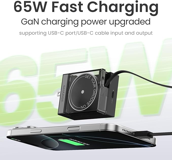 Sharge Flow Mini 2 Power Bank& 65W Retractable Charger Bundle