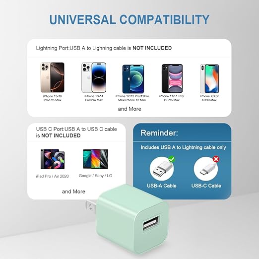 Fast Charger for Apple Watch Charger, 3.2FT Fast Charging Cord with Wall Chargers Plug Block Compatible with Apples Watchs Series 10/9/8/7/SE/6/5/4/3/2/1（Green）