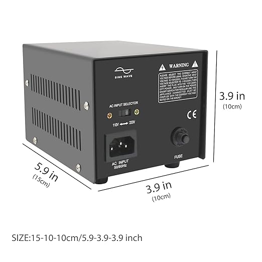 Yinleader Step Up & Step Down Voltage Transformer Power Converter with US Power Cord,Convert 110V to 220V OR 220V to 110V w/US Power Cord,Circuit Breaker Protection use in Your Countries (500W)
