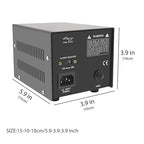 Yinleader Step Up & Step Down Voltage Transformer Power Converter with US Power Cord,Convert 110V to 220V OR 220V to 110V w/US Power Cord,Circuit Breaker Protection use in Your Countries (500W)