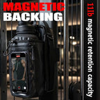 Magnetic Gym Bag Water Bottle Holder Small Gym Bag for Men, Gym Gifts, 11LB Strong Grip Waterproof 900D