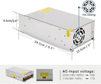 12V 100A 1200W DC Switching Power supply Adapter PSU AC-DC 12Volt Industrial Transformer Converter 0-80/50amps LED drive Lamp Meter Semiconductor Motor Pump Winch Stereos Amplifier Fan SMPS 110V/220V