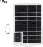 Minhe Portable 5W USB Solar Charger Panel For Outdoor Use, Efficient Charging Solution For Mobile Phones And Tablets(white)