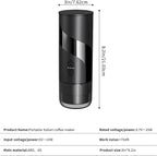 Portable Coffee Machine，Rechargeable Cafetière Portable de Voyage with USB-C, 20bar, Electric Coffee Maker for Camping & Travel, 3-in-1 Car Coffee Maker, Compatible with Coffee Grounds&Capsules
