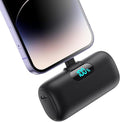 [2-Pack]Mini Portable Charger for iPhone,Upgraded 5000mAh PD Fast Charging Battery Pack,LCD Display Cute Power Bank Portable Phone Charger for iPhone 14/14 Pro Max/13/13 Pro/12 Pro/11/XS/XR/X/8/7