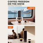 Electric Coffee Machine Capsule and Powder 2 in 1 Coffee Maker with 20 Bar Pressure 7800mAh Battery Rechargeable