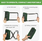 2-in-1 Collapsible Camping Stool & Sling Bag / 220LB Load Capacity Folding Portable Fishing Stool/Collapsible Stool for Camping, Hiking, Fishing, Gardening & Beach Outdoor Activities