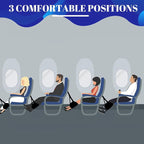 3 Packs Airplane Footrest, Foot Hammock for Plane Adjustable Plane Travel Airplane Foot Hammock Travel Essentials to Reduce Feet Swelling and Soreness (Pink Airplane Footrest)