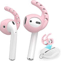 AhaStyle 3 Pairs AirPods Ear Hooks Cover Silicone Accessories Compatible with Apple AirPods and EarPods Headphones(Pink)