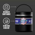 Hydrapeak x NBA Officially Licensed Utah Jazz 25oz Stainless Steel Vacuum Insulated Thermos Food Jar with Handle, Wide Mouth Leak-Proof Soup Thermos for Adults, 10 Hours Hot and 16 Hours Cold