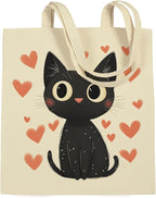 ANNA QUEEN Cat Tote Bag Shoulder Bag Handle Bag for Gym Yoga Picnic Beach Kitchen Reusable