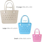 Lightweight Extra large Rubber Beach Bag Small mini Tote Bag for Gym Waterproof medium Open Handbag for Pool Sports
