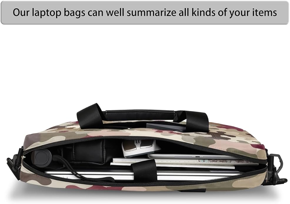 Cute Laptop Shoulder Bag for Women Men, Computer Laptop Bag Laptop Sleeve Case Laptop Satchel Briefcase Carrying Bag QA-1