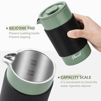 French Press – 350ml Stainless Steel Coffee Press, 2 Cup Cafetiere for Ground Coffee, Portable French Press