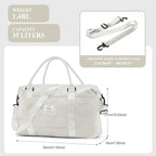 HYC00 Travel Duffel Bag,Carry-on Overnight Weekender Bags for Women,Sports Tote Gym Bag with Wet Pocket