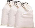 MISSLO Cotton Breathable Dust-proof Drawstring Storage Pouch Bag (Pack 3 L)