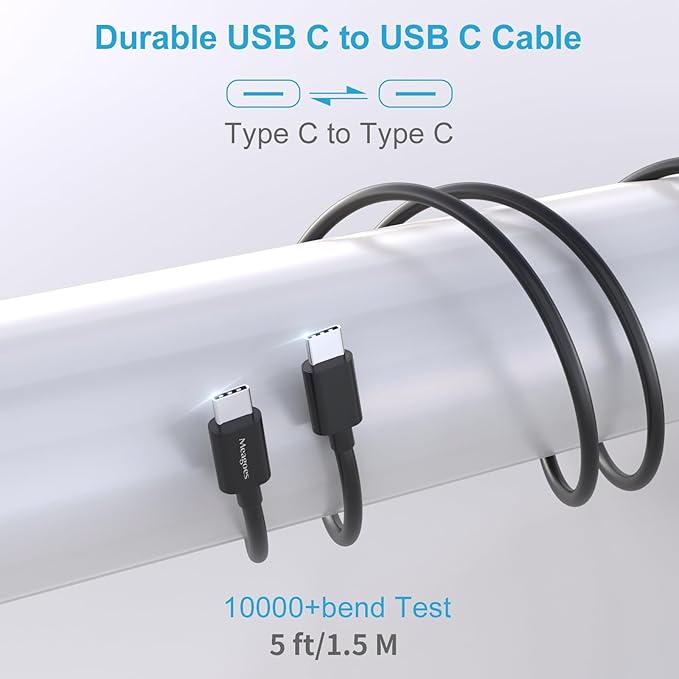 67.5W Car Charger USB C Super Fast Charging, 45W USBC & QC3.0 Port Plug for iPhone 17 Pro Max/Air/16/15/iPad, Samsung S26/S25 Android Cell Phone, Dual 12V Cigarette Lighter Adapter + 5 ft Type C Cable