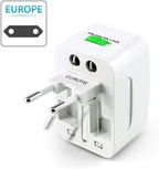 Portable Worldwide Universal Power Adapter Converter, All in One International Out of Country Travel Wall Charger Plug Compatible with USA, EU, UK, and AUS and More Outlets