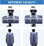 MIER Water Resistant Backpack Duffle Heavy Duty Convertible Duffle Bag with Backpack Straps for Gym, Sports, Travel