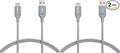 Amazon Basics Nylon Braided USB-C to USB-A 2.0 Fast Charging Cable, 480Mbps Speed, USB-IF Certified, Charge and Sync, for Apple iPhone 16/15, iPad, Samsung Galaxy, Tablets, Laptops, 3 Foot, Dark Grey