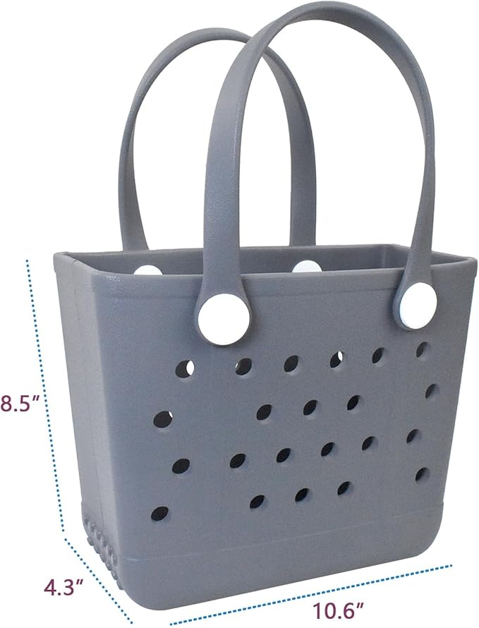 Lightweight Extra large Rubber Beach Bag Small mini Tote Bag for Gym Waterproof medium Open Handbag for Pool Sports