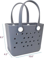 Lightweight Extra large Rubber Beach Bag Small mini Tote Bag for Gym Waterproof medium Open Handbag for Pool Sports