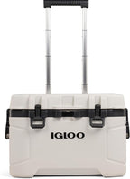 Igloo Trailmate 52Qt Wheeled Cooler, Insulated Hard Shell Ice Chest, Bone