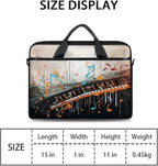 Laptop Shoulder Bag for Women Men, Waterproof Computer Case Messenger Bag Briefcase for Business Office Travel